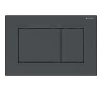 Geberit Sigma30 plaques de déclenchement, pour rinçage à 2 quantités, 115.883.DW.1, Couleur: noir / noir mat