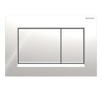 Plaque de commande double touche Sigma 30 -Chromé brillant/mat GEBERIT