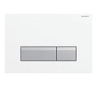 Geberit Sigma40 plaque blanc 242601KQ1 blanc / alu. geb, f 2 pièces, m. Goûtez.