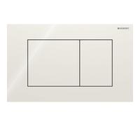 Geberit Sigma40 plaque de commande - chasse à 2 boutons - extra plate - boutons carrés - verre - gris sable (beige) 115.629.JL.1