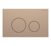 Geberit Sigma40 plaque de commande - chasse à 2 boutons - extra plate - boutons ronds - inox - rouge doré brossé 115.628.QB.1