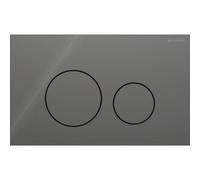 Geberit Sigma40 plaque de commande - chasse à 2 boutons - extra plate - boutons ronds - verre - lave (gris) 115.628.JK.1