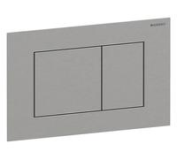 Geberit Plaque de commande Sigma 40 115629FW1 carrée finition brossée double chasse, nettoyage facile