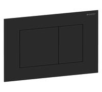 Geberit Sigma40 plaques de déclenchement, pour rinçage à 2 quantités, angulaires, acier inox, 115629141, Couleur: Noir Mat - CM