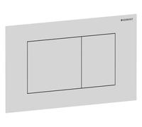 Geberit Plaque de déclenchement Sigma40 Square 115629JT1 blanc mat, nettoyage facile, double chasse