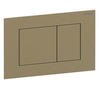 Geberit Plaque de déclenchement Sigma 40 Square laiton brossé facile à nettoyer double chasse ronde
