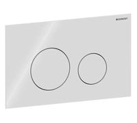 Geberit Plaque de commande Sigma 40 Round 115628SI1 ronde blanche pour double chasse d'eau