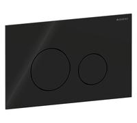 Geberit Plaque d'actionnement Sigma 40 ronde noire pour double chasse d'eau 115.628.SJ.1