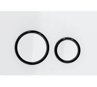 Geberit Sigma50 bouton de chasse d'eau pour WC blanc-noir 115.651.SI.1