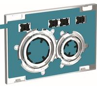 Geberit Sigma50 bouton de chasse d'eau pour WC chrome brillant 115.884.00.1