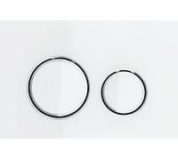 Geberit Sigma50 bouton de chasse d'eau pour WC chrome brillant-blanc 115.884.SI.1