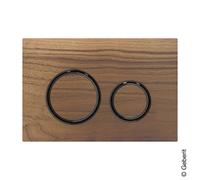 Geberit Plaque de commande Sigma21 – 2 quantités – chrome noir/noyer américain – 115.651.JX.1
