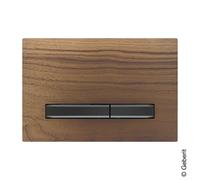 Geberit Plaque de commande Sigma50 double chasse chrome noir/noyer américain 115.671.JX.2