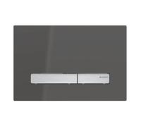 Plaque de déclenchement Geberit Sigma 50 Square 115788DW2 noir profond RAL9005, pour double chasse