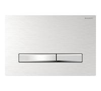 Geberit Sigma 50 Square Plaque d'actionnement 115788GH2 chromé brossé, pour double chasse