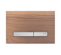 Geberit Sigma50 plaques de déclenchement pour rinçage à 2 quantités, 115.788.JX.2, Couleur: chromé / noyer américain