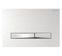 Geberit Plaque de déclenchement Sigma 50 Square 115788GH2 - chromé brossé, pour double chasse