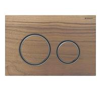 Plaque de commande Geberit Sigma21, pour rinÃ§age Ã 2 quantitÃ©s, couleur mÃ©tal noir chromÃ©, Coloris: chrome noir / noyer amÃ©ricain - 115.651.JX.1