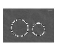 Plaque d'actionnement ronde Geberit Sigma 50 115884JM1 Mustang Slate, pour double chasse