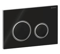 Geberit Plaque d'actionnement Sigma 50 ronde pour double chasse - noire