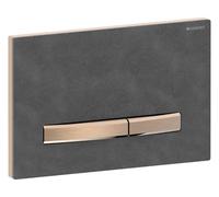 Geberit Plaque d'actionnement Sigma50 Square 115670JM2 double chasse, ardoise Mustang, or rose