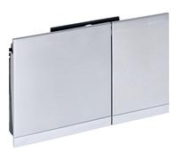 Geberit Sigma60 kit de finition - chasse à 2 touches - carré - chrome brossé/chrome brillant 115.796.GH.1