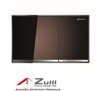 Geberit Sigma60, plaque de commande à double bouton, verre terre ombragée PLA...