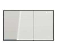 Geberit Sigma60 plaques de déclenchement, pour rinçage à 2 quantités, à fleur de surface, 115640JL1, Couleur: gris sable, miroir / chromé brillant - CM