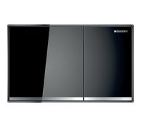 Geberit Sigma 60 Square Plaque d'actionnement 115640SJ1 Verre noir, actionnement encastré