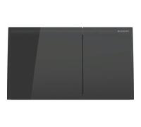Plaque de déclenchement Geberit Sigma 70 Square 115622SJ1 pour double chasse, noire