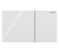 Geberit Plaque d'actionnement Sigma 70 Square 115622SI1 pour double chasse, blanc