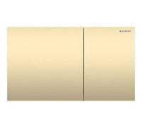Geberit Plaque de déclenchement Sigma70 – Rinçage 2 quantités angulaires – Acier inoxydable laiton