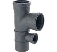 Geberit silencieux Pro 393558141 DN 100/100/50, 87,5 °, rayon intérieur, haute isolation phonique