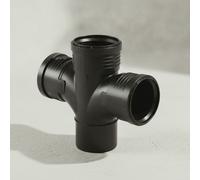 Geberit Silent-PP Dérivation de coude 87,5° double, DN 100 / 100 / 100, 390.566.