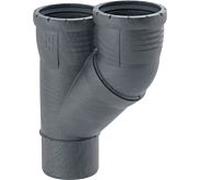 Geberit Silent Pro branchement parallèle 393551141 DN 100/90, 45 °, haute isolation phonique