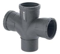 Geberit silencieux Pro 393566141 DN 100/100/100, 87,5 °, double, rayon intérieur