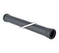 Geberit Silent Pro Rohr 393411141 DN 90, 1000 mm, avec 2 Muffen