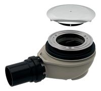 Geberit Siphon pour douche D90 150.583.21.1 – avec bouchon pour bonde chrome H30 mm