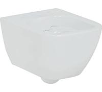 Geberit Smyle Rondelle de WC murale carrÃ©e, projection raccourcie, forme fermÃ©e, sans rebord 500379, Coloris: Blanc - 500.379.01.1