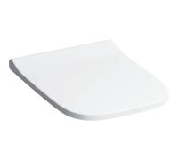 Geberit Smyle Siège de WC Slim avec couvercle, Wrap over, antibactérien, blanc, 500.238.01.1
