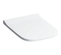Keramag Smyle Smyle Slim SiÃšge WC avec couvercle, enveloppant, antibactÃ©rien, charniÃšres QuickRelease, blanc, avec mÃ©canisme de fermeture souple - 500.687.01.1