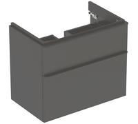 Geberit Smyle Square armoire 73.4x47x61.7 cm sous-lavabo suspendu noir 500.353.JK.1