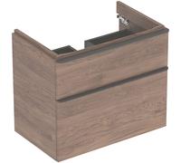 Geberit Smyle Square armoire 73.4x47x61.7 cm sous-lavabo suspendu noyer 500.353.JR.1