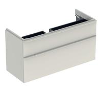 Geberit Smyle Square armoire sous lavabo, 1184x617x470mm, avec 2 tiroirs, 500355JL1, Couleur: Laque brillante gris sable - CM