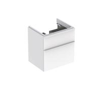 Geberit Smyle Square armoire sous lavabo, 500352, 584x617x470mm, avec 2 tiroirs, 500.352.00.1, Couleur: Laque brillante blanche