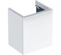 Geberit Smyle Square armoire sous lavabo, 500366, 536x617x433mm, avec 1 porte, ouverture à gauche, 500366001, Couleur: Laque brillante blanche - CM
