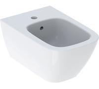 Geberit Bidet mural Smyle Square 500209018 KeraTect blanc forme fermée avec trop-plein