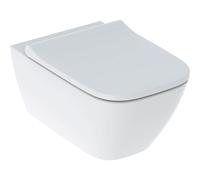 Geberit Smyle Square ensemble cuvette + abattant suspendue sans bride blanc 500.683.00.2