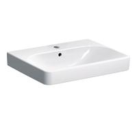 Geberit Smyle Square lavabo 500229018 60 x 48 cm, KeraTect/ blanc , avec trou pour robinetterie, avec trop-plein