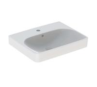 Geberit Smyle Square lavabo 500259018 blanc KeraTect, 55x44cm, avec trou pour robinetterie et trop-plein
